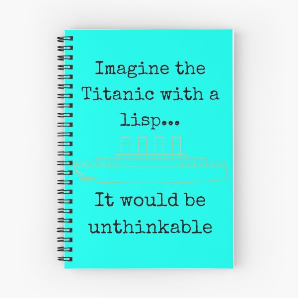 Item preview, Imagina el Titanic con un ceceo ... Sería impensable designed and sold by mind-illusions.