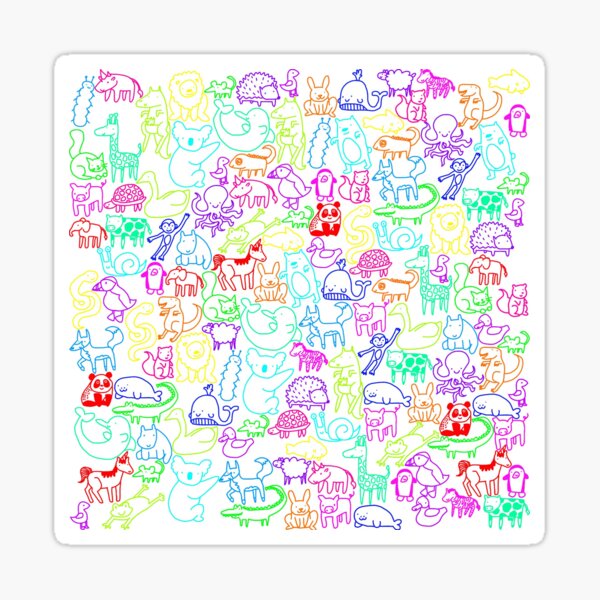 Animal Parade Sticker