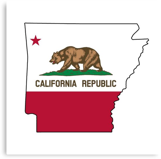 California Flag Arkansas Outline By Artisticattitud California Flag Arkansas Outline By Artisticattitud