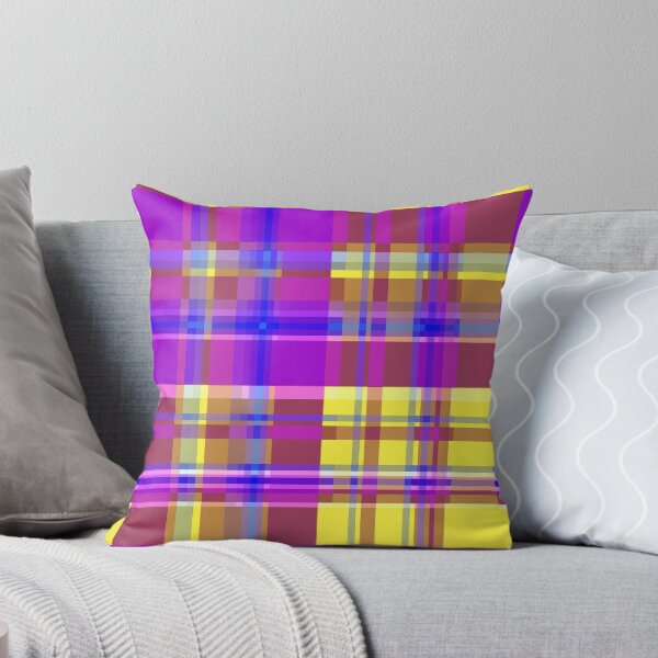 Item preview, Striped 2X Yellow Brown Magenta designed and sold by Istvan Ocztos.