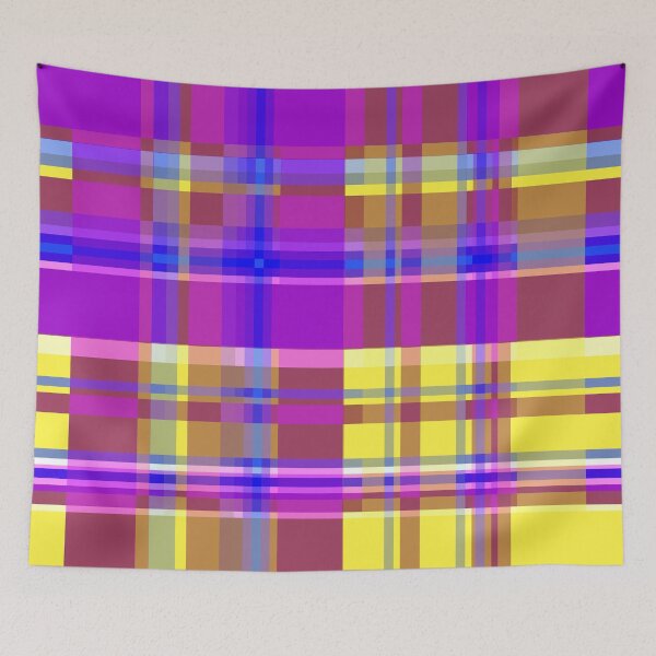 Item preview, Rayas 2X Amarillo Marrón Magenta designed and sold by Istvan Ocztos.
