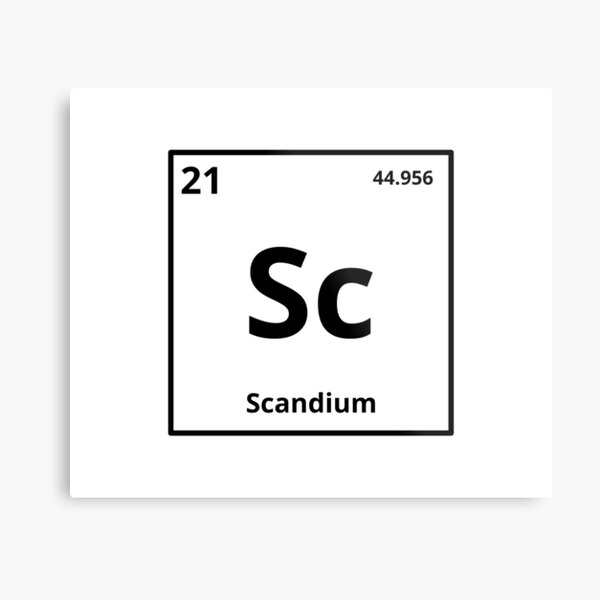 Aperçu de l'œuvre Element Scandium créée et vendue par Syrolline.
