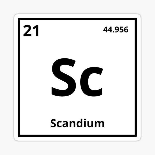 Element Scandium Sticker
