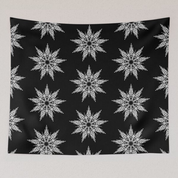 Item preview, White Gothic rose window, use it only with black or dark fabric! designed and sold by Pati-Onirie.