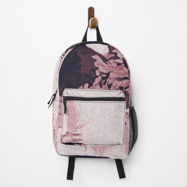 Item preview, Silhouette of metallic pink flower field designed and sold by SulkaCreative.