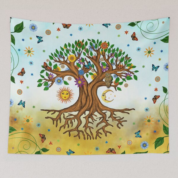 Item preview, Whimsical Tree of Life - Yggdrasil  designed and sold by k9printart.