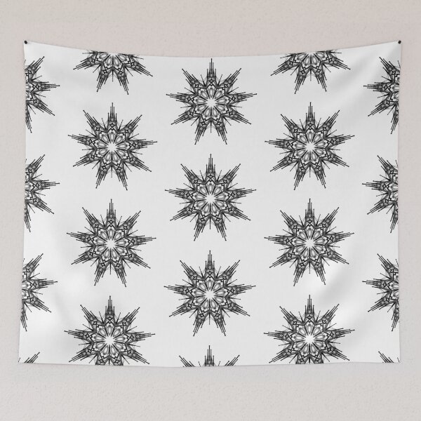 Item preview, Black Gothic rosette (use it on white fabric for a better result) designed and sold by Pati-Onirie.