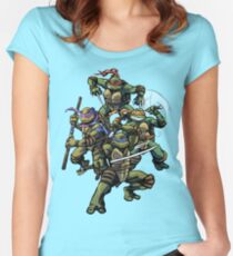 Turtle Power (textless) Women's Fitted Scoop T-Shirt