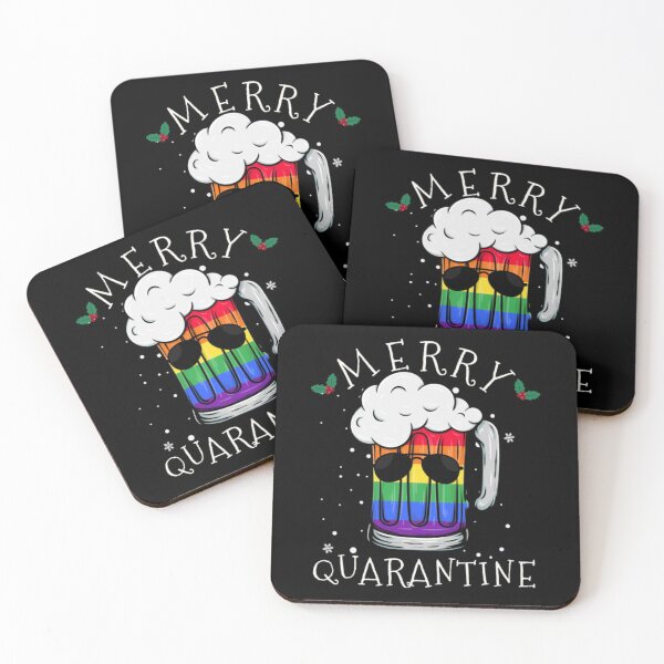 Item preview, Merry Quarantine LGBT Gay Beer Merry Quarantine Christmas 2020 designed and sold by ClarkeLilly.