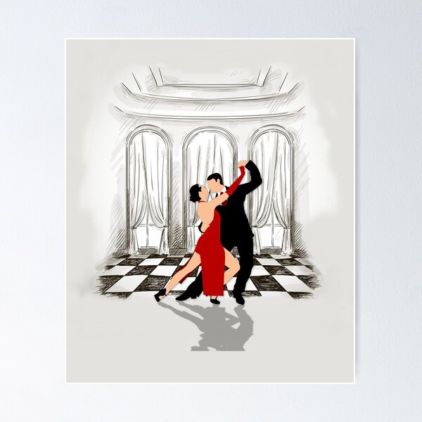 Elegant Ballroom Dancing Poster