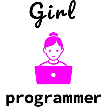 Artwork thumbnail, Girl Programmer, Source Code, Software Engineer, Computer Science, Web, WWW, Programming Humor, HTML, Dark Text by Max-Wear