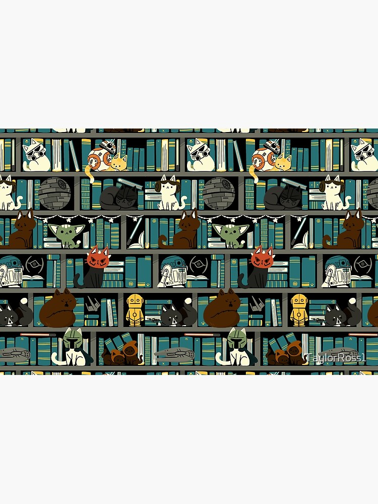 Aperçu 4 sur 4. Pochette avec l'œuvre La guerre des chatons de la bibliothèque créée et vendue par TaylorRoss1.