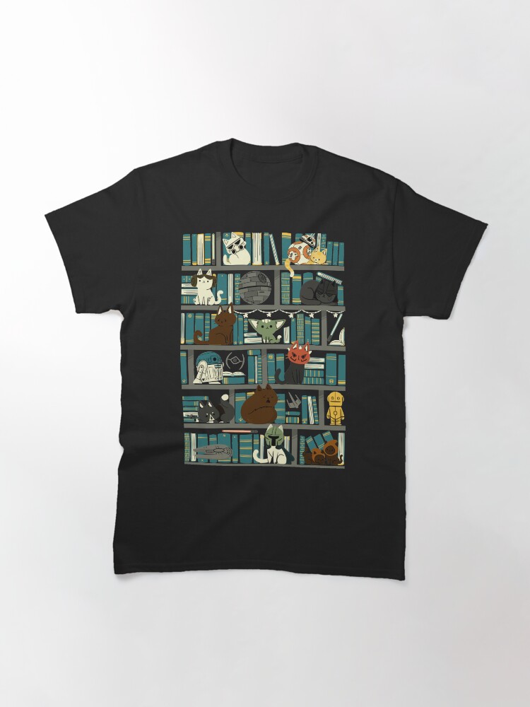 Thumbnail 3 of 7, Classic T-Shirt, Library Kitten Wars designed and sold by TaylorRoss1.