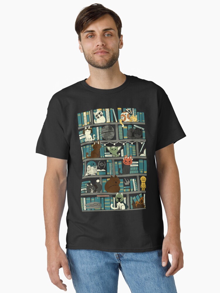 Thumbnail 2 of 7, Classic T-Shirt, Library Kitten Wars designed and sold by TaylorRoss1.