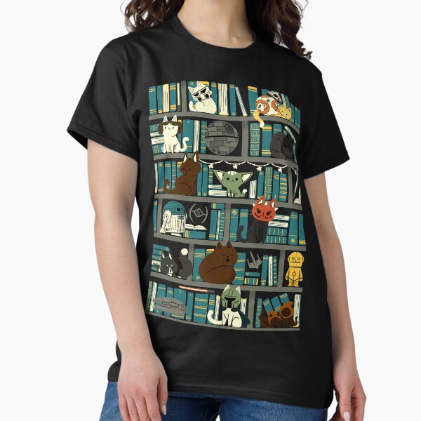 Vista previa del artículo con la obra «Biblioteca Gatito Guerras», diseñado y vendido por TaylorRoss1.