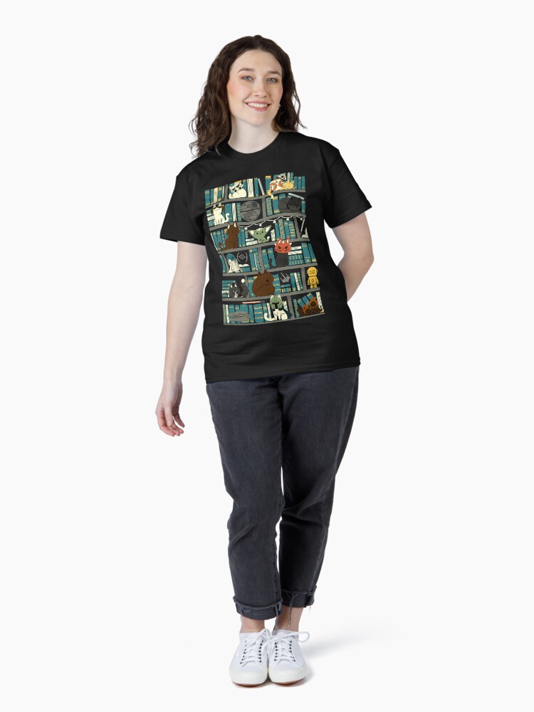 Thumbnail 4 of 7, Classic T-Shirt, Library Kitten Wars designed and sold by TaylorRoss1.