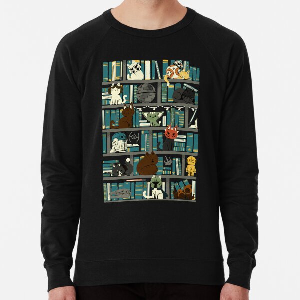Library Kitten Wars Lightweight Sweatshirt