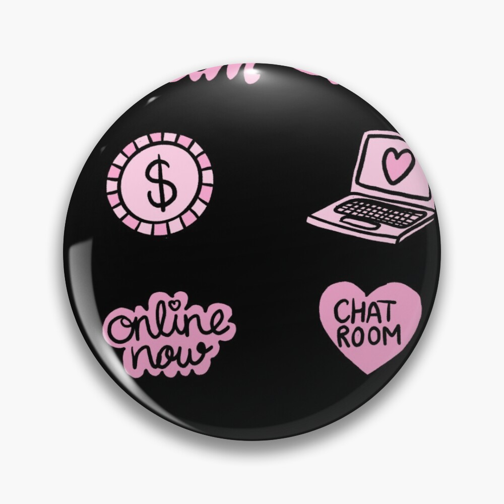 Cam Girl Sticker by Gloria_art_gloria | Eva Kiseleva Pin for Sale by Eva  Kiseleva | Redbubble