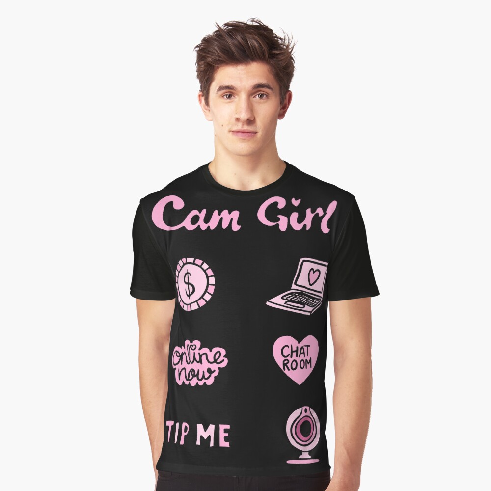 Cam Girl Sticker by Gloria_art_gloria | Eva Kiseleva Essential T-Shirt for  Sale by Eva Kiseleva | Redbubble