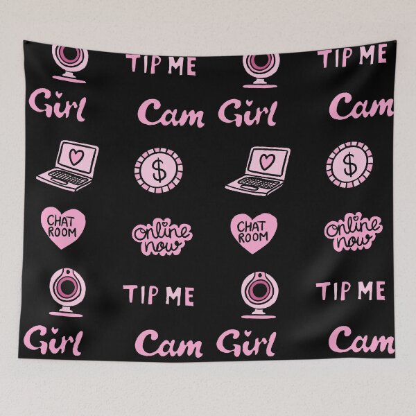 Item preview, Cam Girl Sticker by Gloria_art_gloria | Eva Kiseleva designed and sold by Eva Kiseleva.