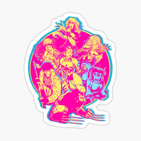 90’s Retro Jim Lee X-Men Group Sticker