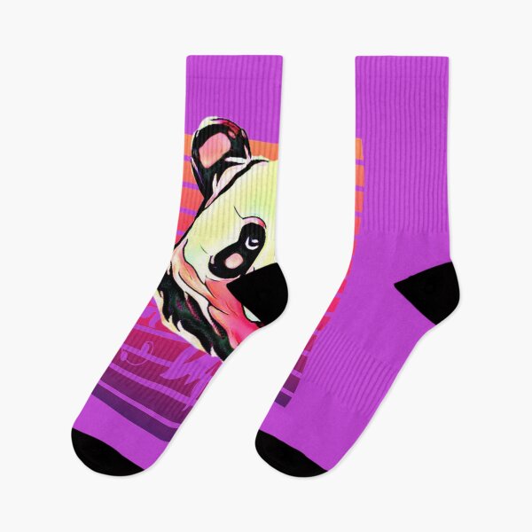 Item preview, Retro Panda Face with purple stripes designed and sold by HamiltonmagicTs.