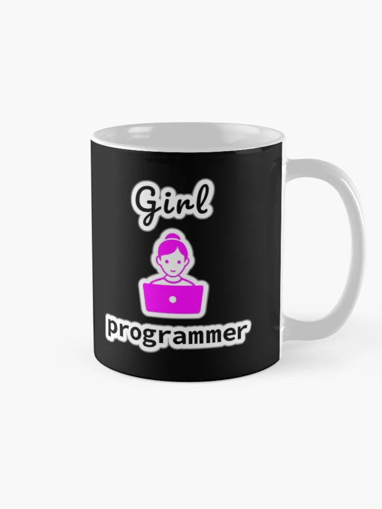 Thumbnail 3 of 6, Coffee Mug, Girl Programmer, Source Code, Software Engineer, Computer Science, Web, WWW, Programming Humor, HTML designed and sold by Max-Wear.