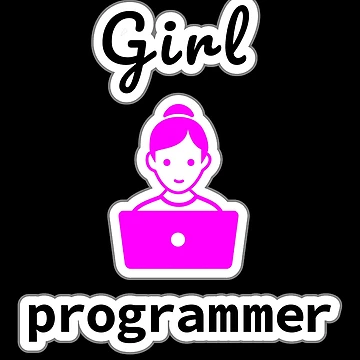 Artwork thumbnail, Girl Programmer, Source Code, Software Engineer, Computer Science, Web, WWW, Programming Humor, HTML by Max-Wear