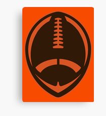 Vector Football - Brown Canvas Print