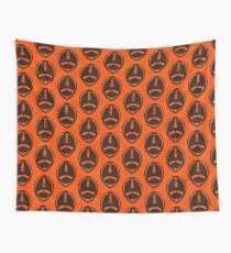 Vector Football - Brown Wall Tapestry