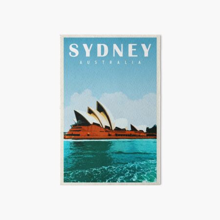 Sydney Travel Poster Vintage • Sydney Opera House • Sydney Skyline • Australia Art Art Board Print