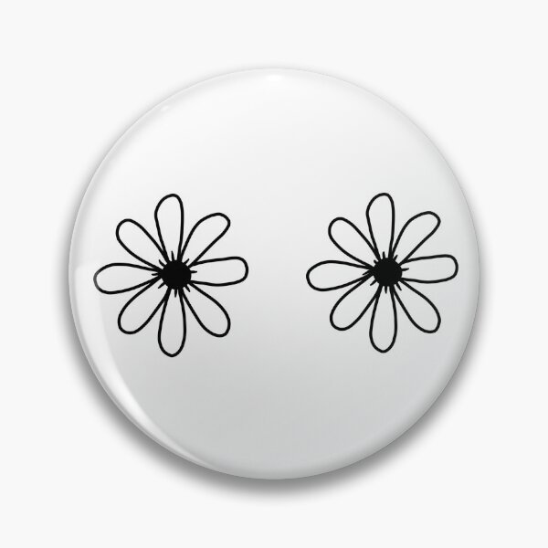 Item preview, DAISY FLOWER BOOBS LINE ART designed and sold by aydapadi.