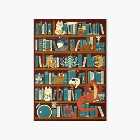 Library of the Ring Art Board Print