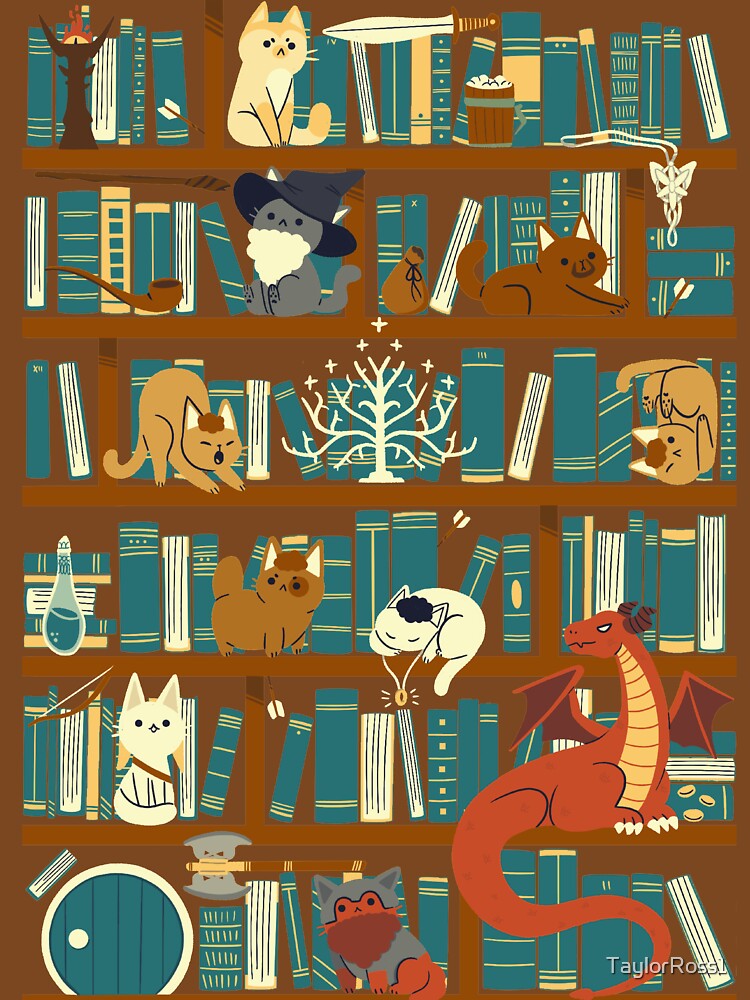 Thumbnail 7 of 7, Pullover Sweatshirt, Library of the Ring designed and sold by TaylorRoss1.
