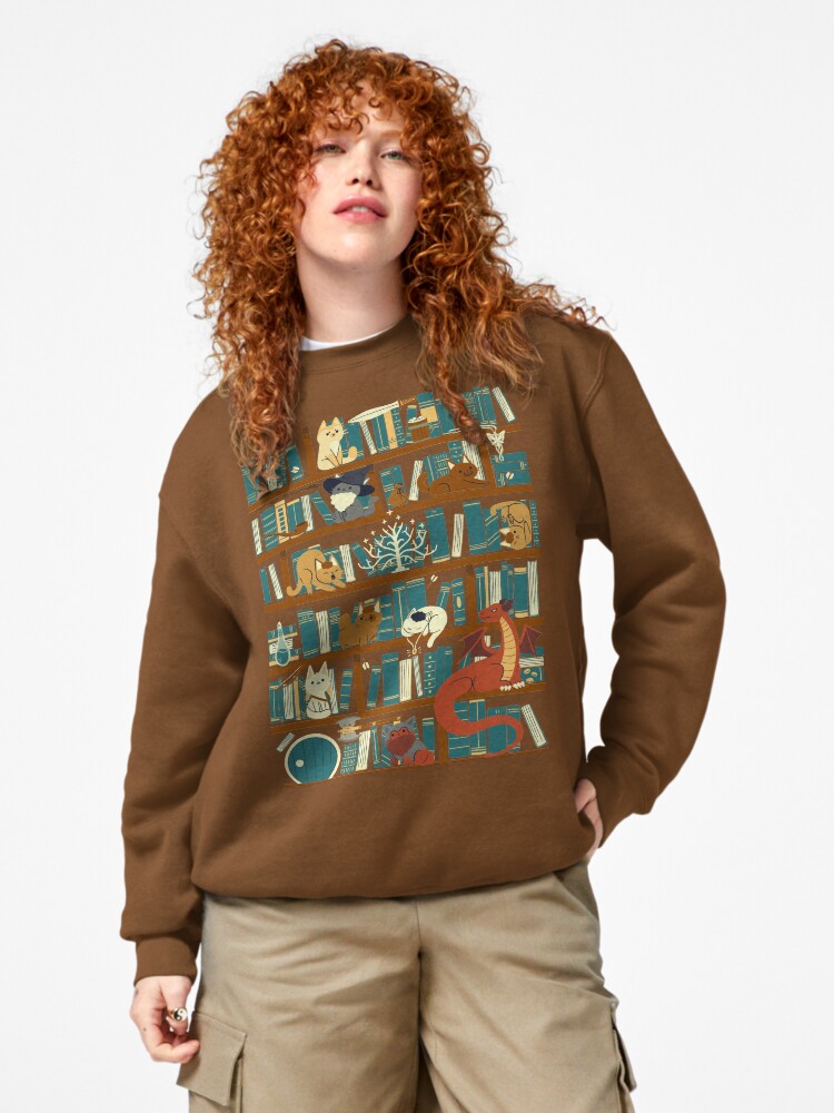 Thumbnail 4 of 7, Pullover Sweatshirt, Library of the Ring designed and sold by TaylorRoss1.