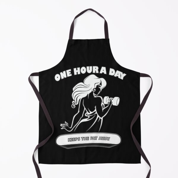 Item preview, One Hour A Day Keeps The Fat Away designed and sold by Delicious Design ⭐⭐⭐⭐⭐.