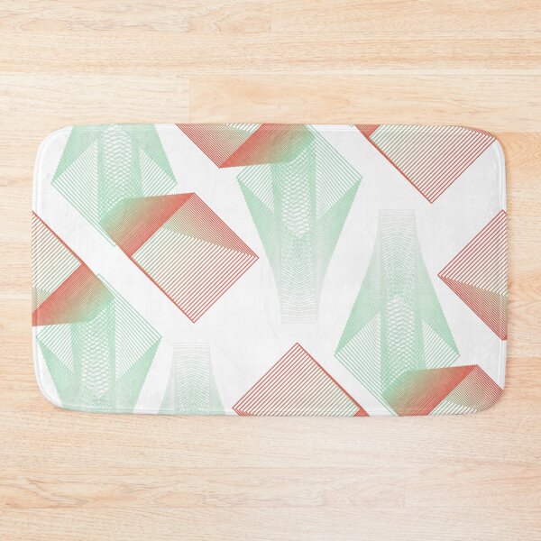 Item preview, Mint Green and Pink Geometric Abstract Patterns designed and sold by flying-flamingo.