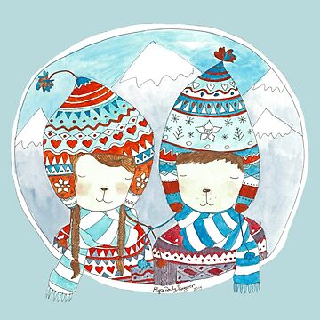 Artwork thumbnail, Winter hats mint by ElyaPingster