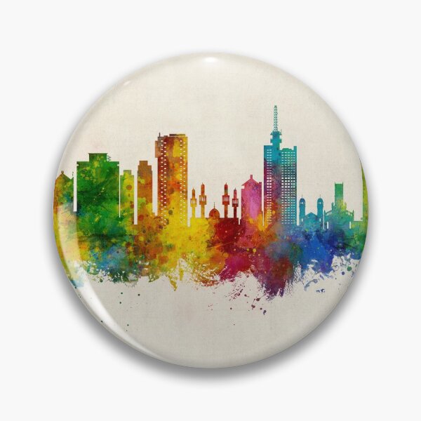 Item preview, Lagos Nigeria Skyline designed and sold by ArtPrints.