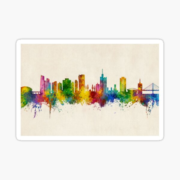 Artikel-Vorschau von Lagos Nigeria Skyline, designt und verkauft von ArtPrints.