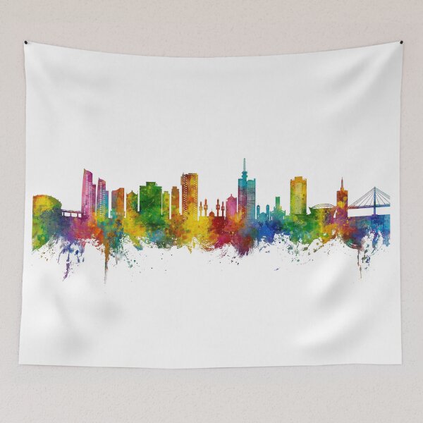 Item preview, Lagos Nigeria Skyline designed and sold by ArtPrints.
