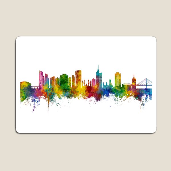 Artikel-Vorschau von Lagos Nigeria Skyline, designt und verkauft von ArtPrints.