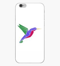 Origami geometric hummingbird iPhone Case