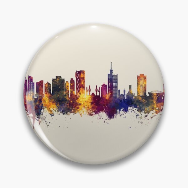 Item preview, Lagos Nigeria Skyline designed and sold by ArtPrints.