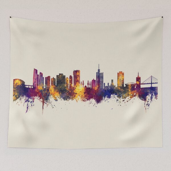 Item preview, Lagos Nigeria Skyline designed and sold by ArtPrints.