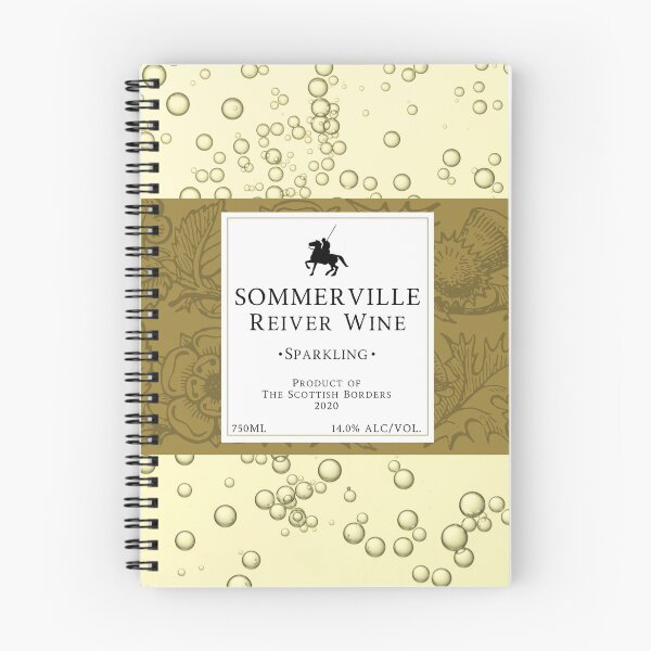 Item preview, SOMMERVILLE Sparkling Wine Label | Border Reivers designed and sold by yourscotborders.