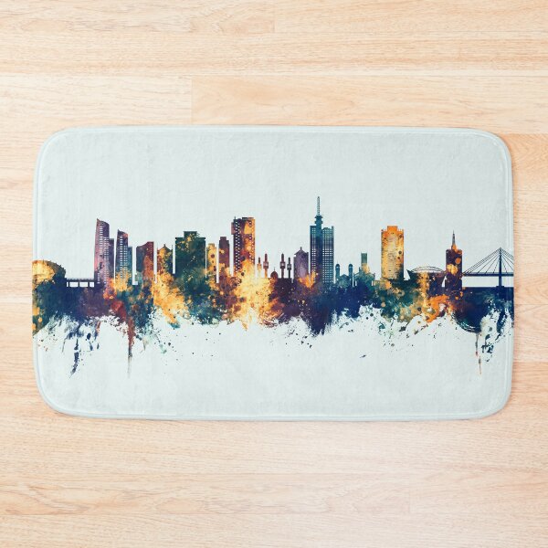 Item preview, Lagos Nigeria Skyline designed and sold by ArtPrints.
