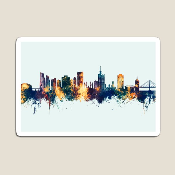 Artikel-Vorschau von Skyline von Lagos, Nigeria, designt und verkauft von ArtPrints.