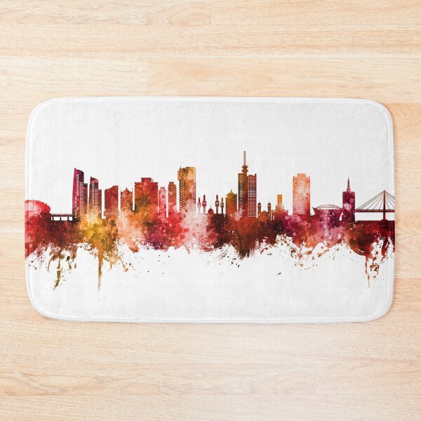 Item preview, Lagos Nigeria Skyline designed and sold by ArtPrints.