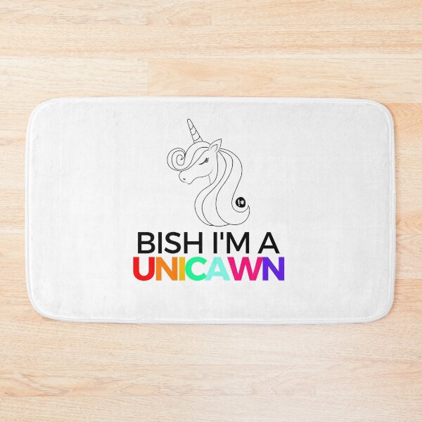 Item preview, BISH I'M A RAINBOW UNICAWN !  Colorful Unicorn design designed and sold by K8nboiz.